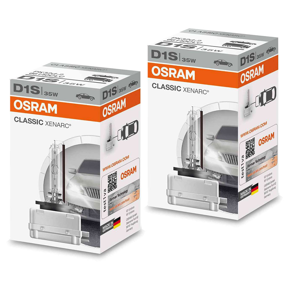 2x Original OSRAM Xenarc Classic D1s 35W Xenon Brenner Lampe Birne Scheinwerfer