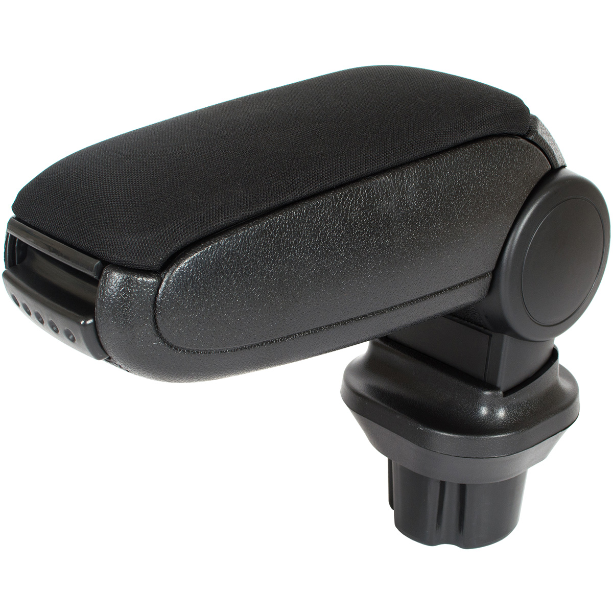 KOMPLETT-SET Mittelarmlehne Armlehne Textil Bezug Schwarz zum einfachen Nachrüsten für Mini R55 / R56 / R57