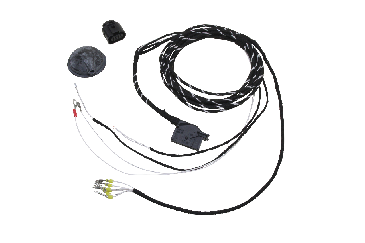 Original Kufatec Adapter Kabel Kabelbaum PDC Steuergerät Zentralelektrik Front & Heck für Audi A3 8Y / Skoda Octavia NX