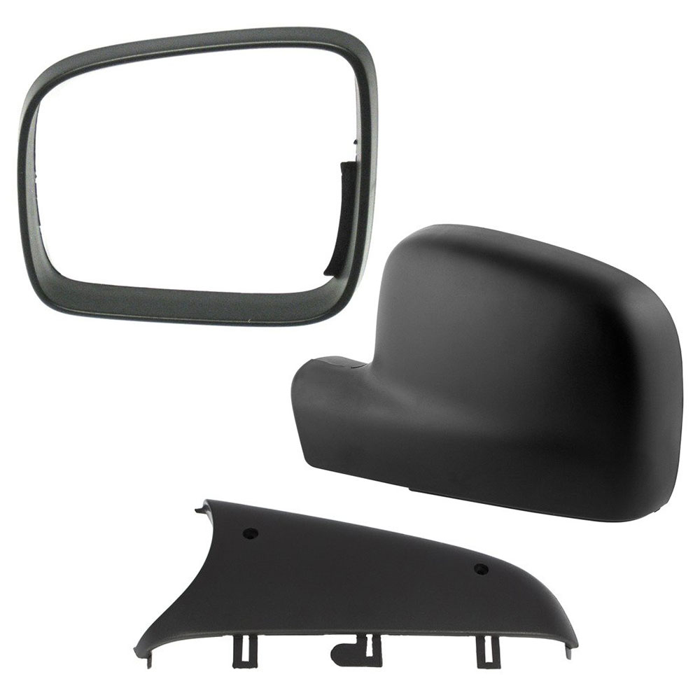Spiegelkappe Außenspiegel Gehäuse + Rahmen + Blende Abdeckung LINKS für VW T5 2003-2009 / Caddy III 2K 2003-