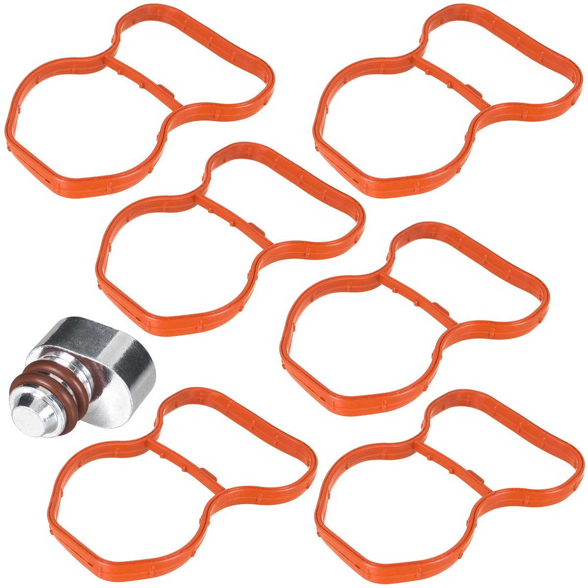 Drallklappen Verschlussstopfen + Krümmerdichtung Ansaugkrümmerdichtung Motor N57 D30 für BMW E90 E91 E92 E93 F07 F10 F11 F01 F02 E70 E71 E72