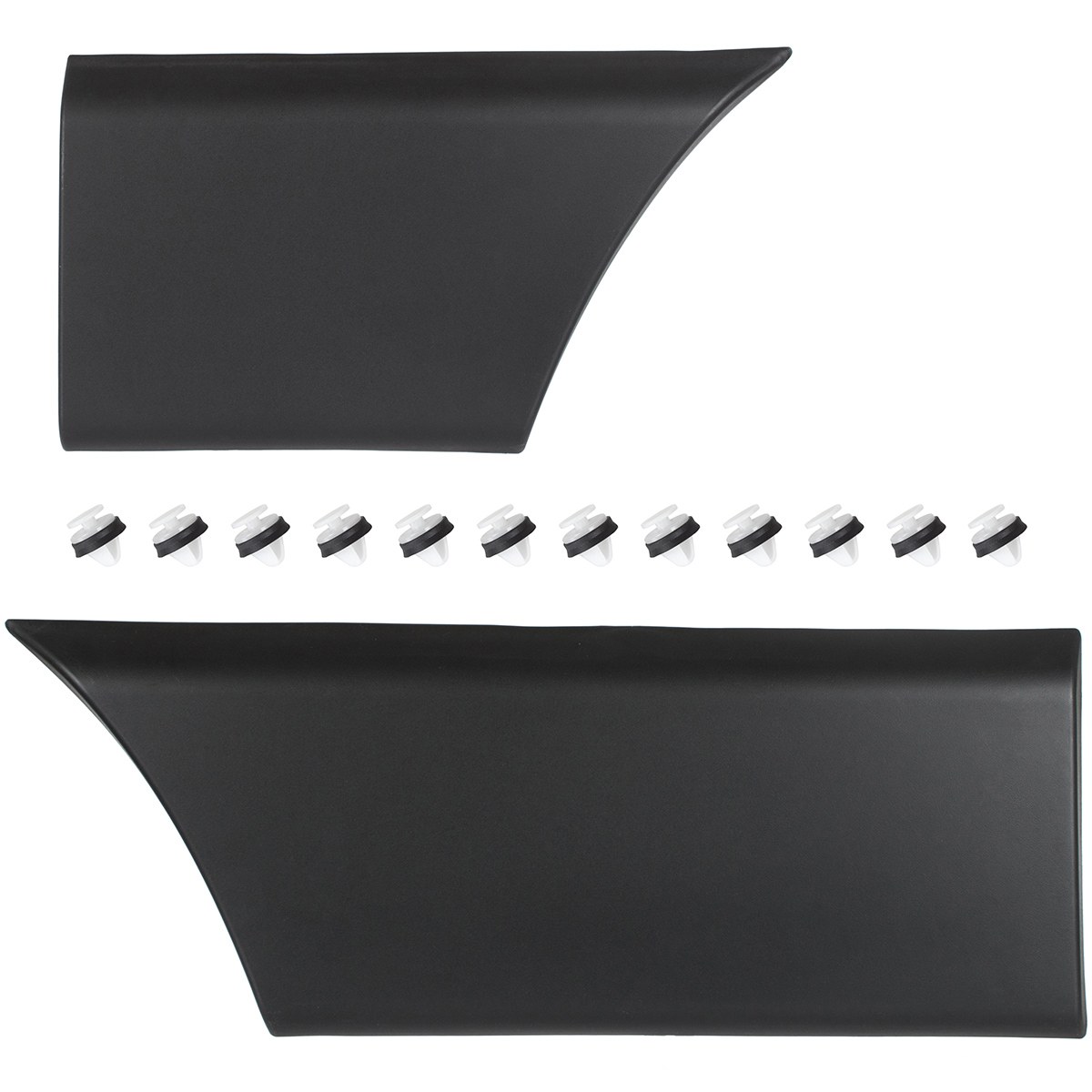 Seitenleiste / Türleiste RECHTS (Leiste vor + hinter dem Hinterrad) + Clips für Renault Master III 2010- / Opel Movano B 2010- / Nissan NV400 2011-