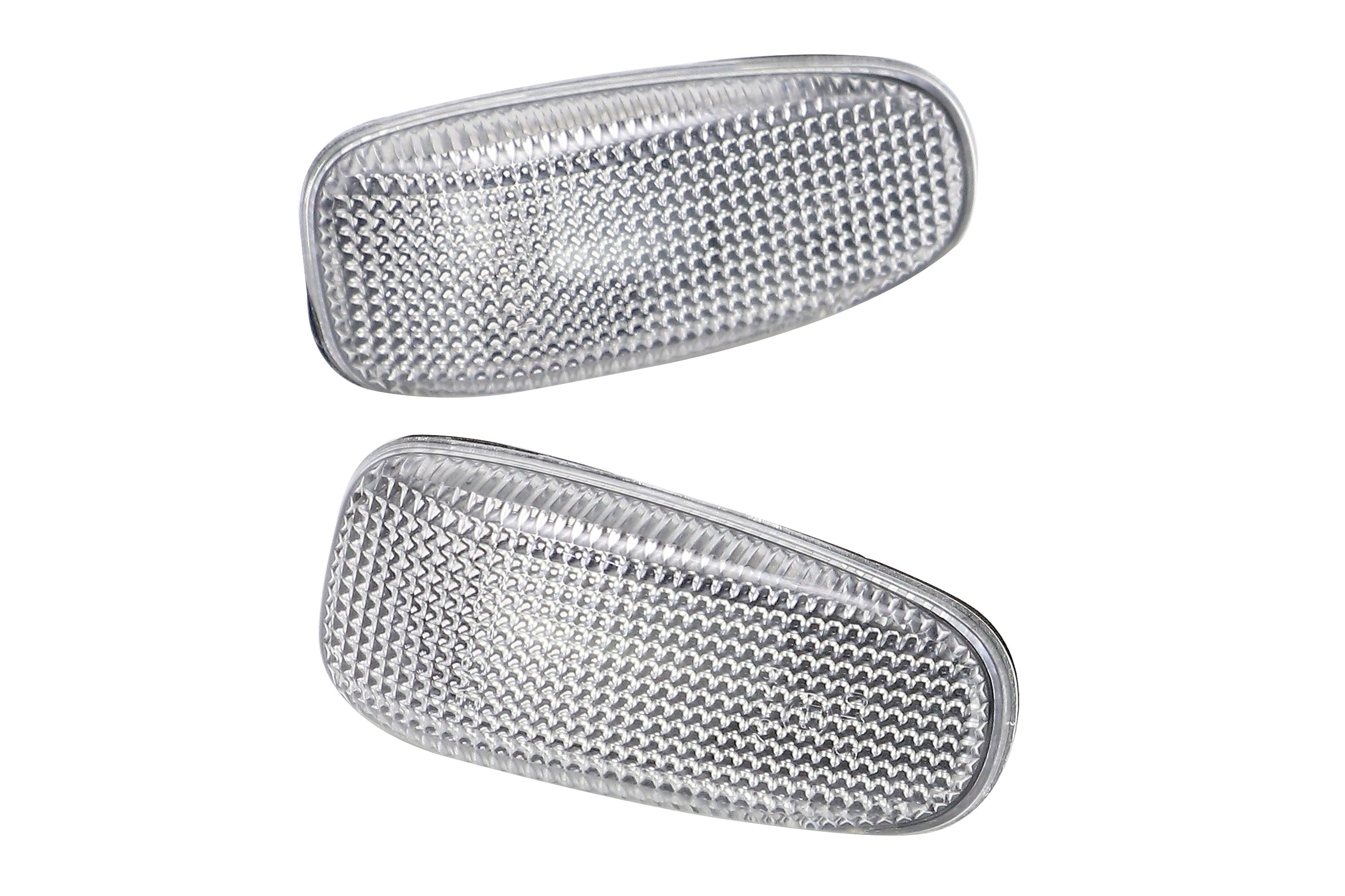2x Premium Seitenblinker Blinker in Silber für Mercedes W210 S210 R170 A208 C208 W208 Vito W638 Sprinter 905