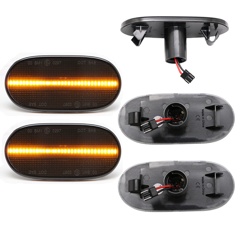 2x LED Seitenmarkierungsleuchten Seitenmarkierungs Leuchten Seitenbegrenzungsleuchten in Schwarz SET für Mercedes Spinter W906 / VW Crafter 2E