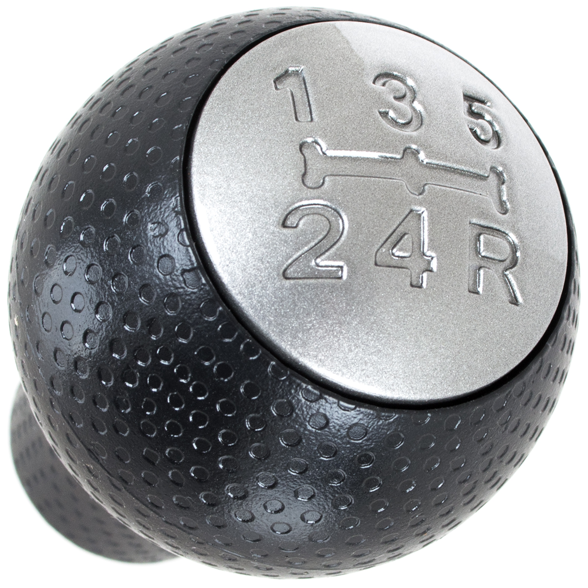 Schaltknauf Knauf Silber Schwarz 5-Gang für Honda Jazz II 02-08 / Jazz III 2008-