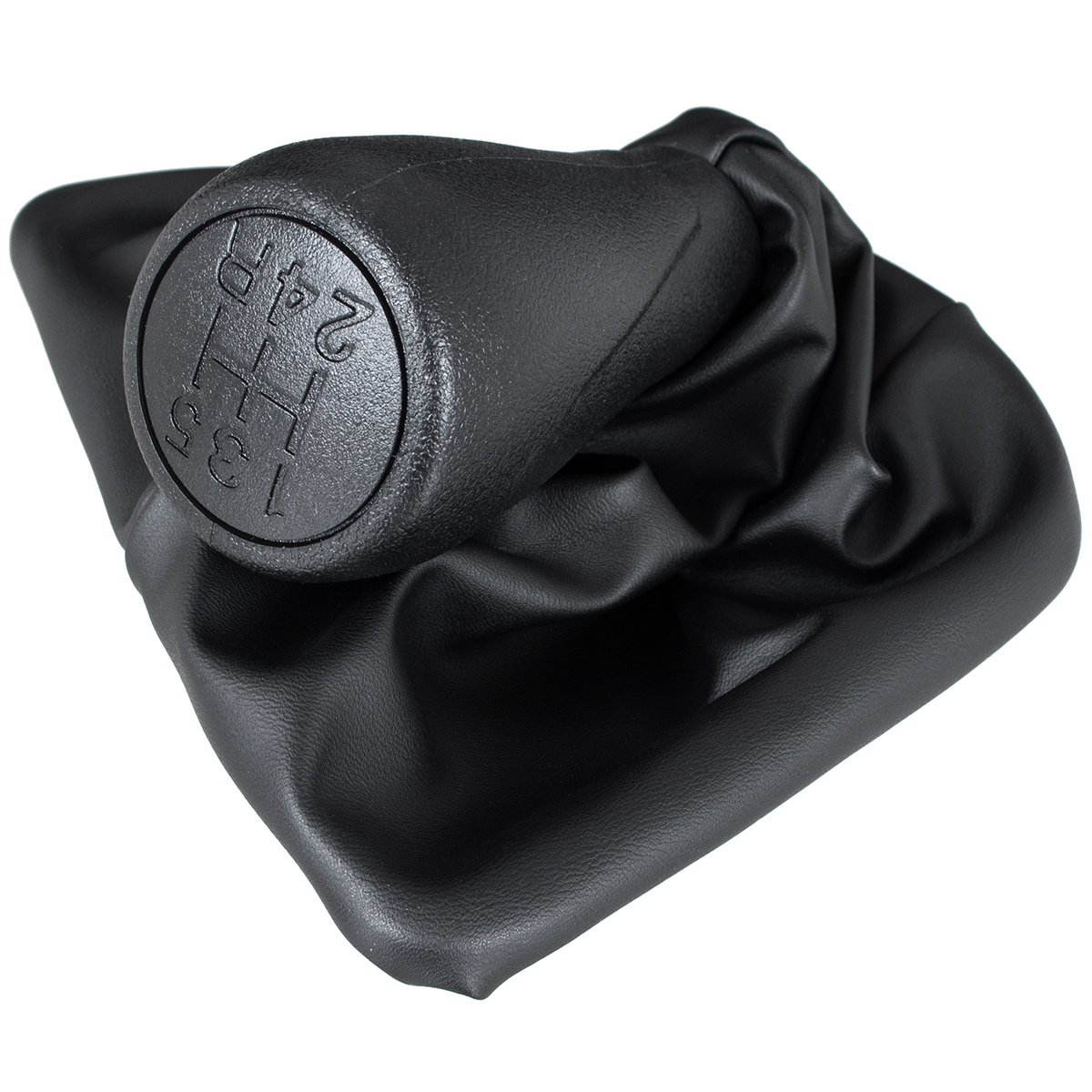 5-Gang Schaltknauf Schaltmanschette Manschette + Rahmen für Schaltknauf in Schwarz für Peugeot Bipper Fiat Qubo Citroen Nemo Peugeot Bipper