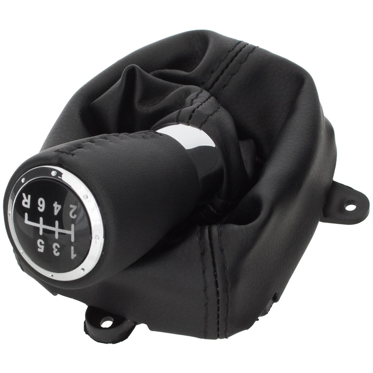 6-Gang Schaltknauf Schaltmanschette Manschette + Rahmen für Schaltknauf in Schwarz für Honda Accord VIII 2008-