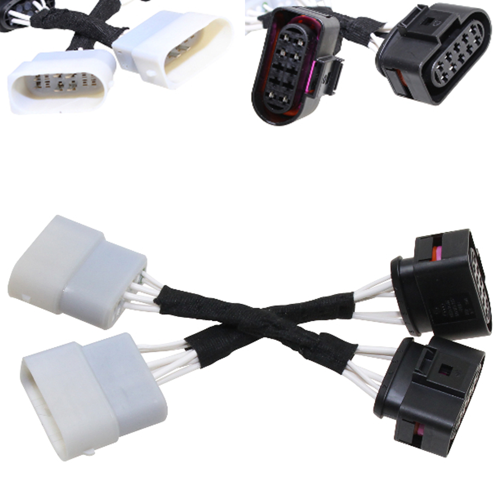 Original Kufatec Adapter Kabel Set Halogen 10pol auf Halogen 12pol für Audi TT 8N