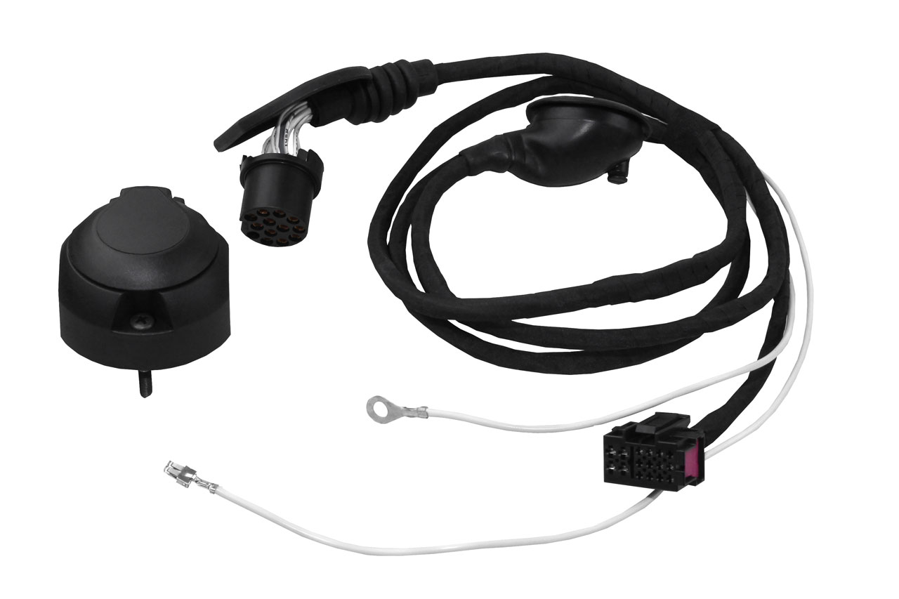 Original Kufatec Kabelsatz Kabelbaum Adapter Kabel Anhängerkupplung (AHK) Steckdose für Audi A4 8K A5 8T