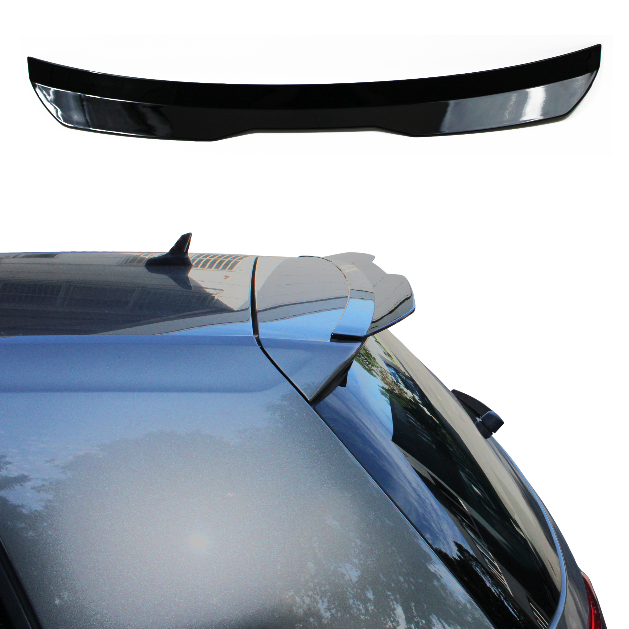 Dachkantenspoiler / Heckspoiler Spoiler SCHWARZ GLANZ für VW Golf 6 VI / Golf 7 VII / Baujahr 2008-2020
