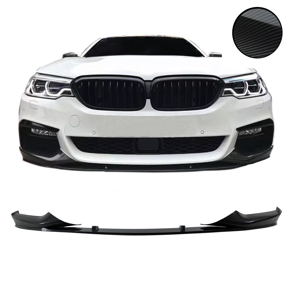 Frontspoiler Spoiler Lippe Stoßstange Carbon Look für BMW 5er G30 G31 ab 02/2017- (nur für M-Paket)