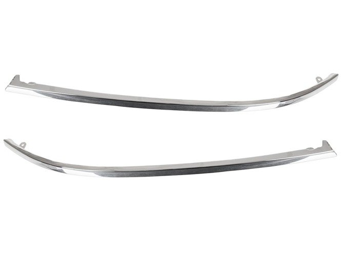 Chrom Zierleiste LINKS + RECHTS (unter dem Scheinwerfer) für Audi A6 4B (C5) ab Facelift 2001-2004