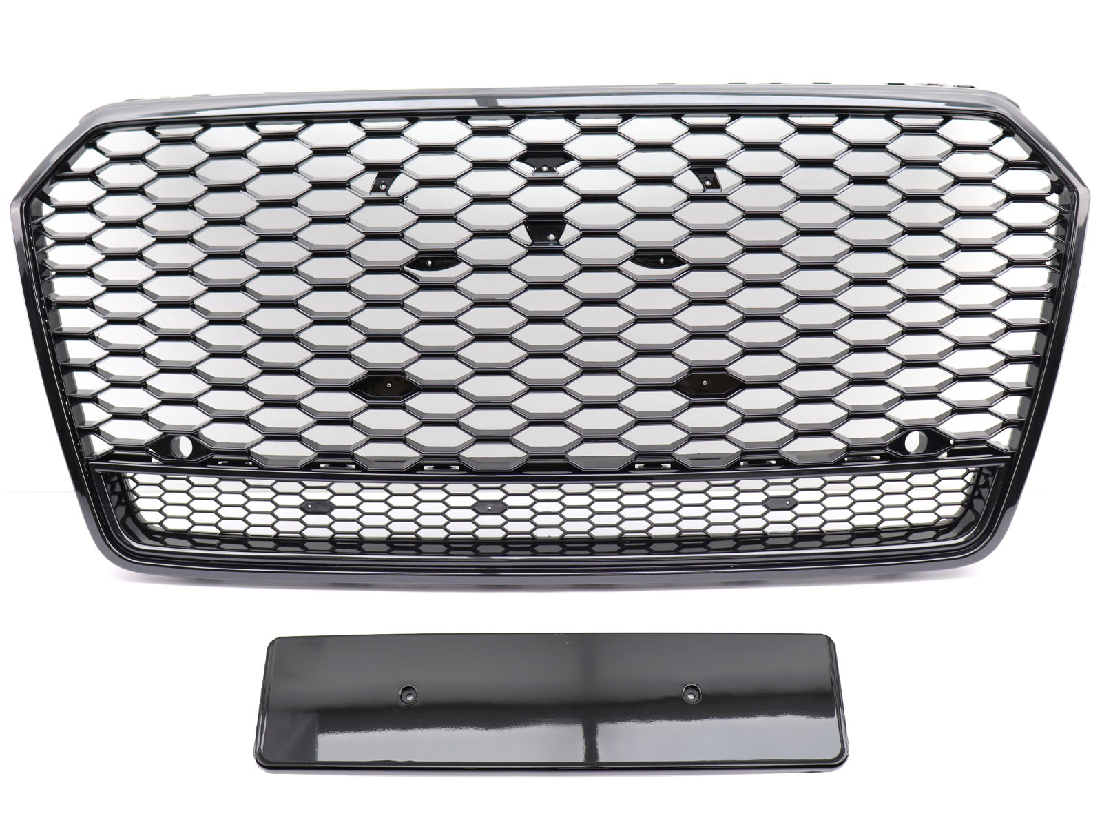 Kühlergrill Sportgrill Wabengrill Grill Schwarz Glanz für Audi A7 4G ab 2010-2018