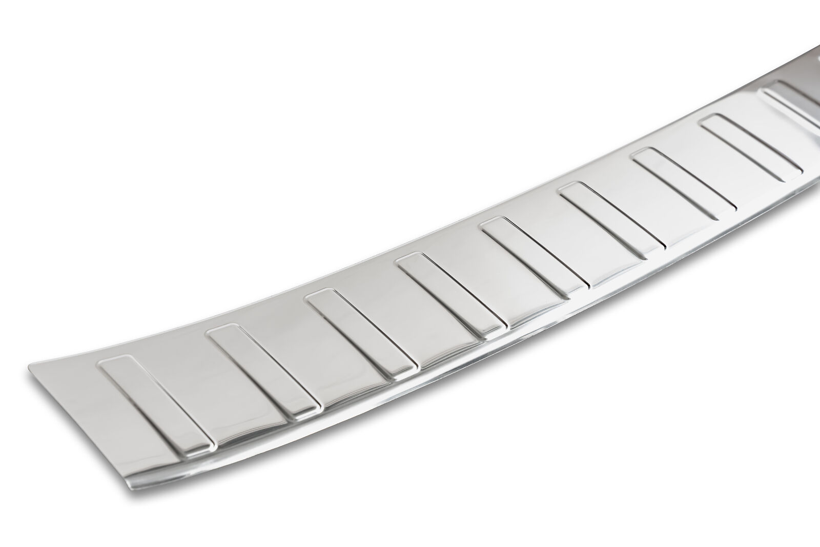 Edelstahl Ladekantenschutz Chrom Stoßstange Schutz Abdeckung mit Abkantung für MINI Countrymann F60 ab 2016-