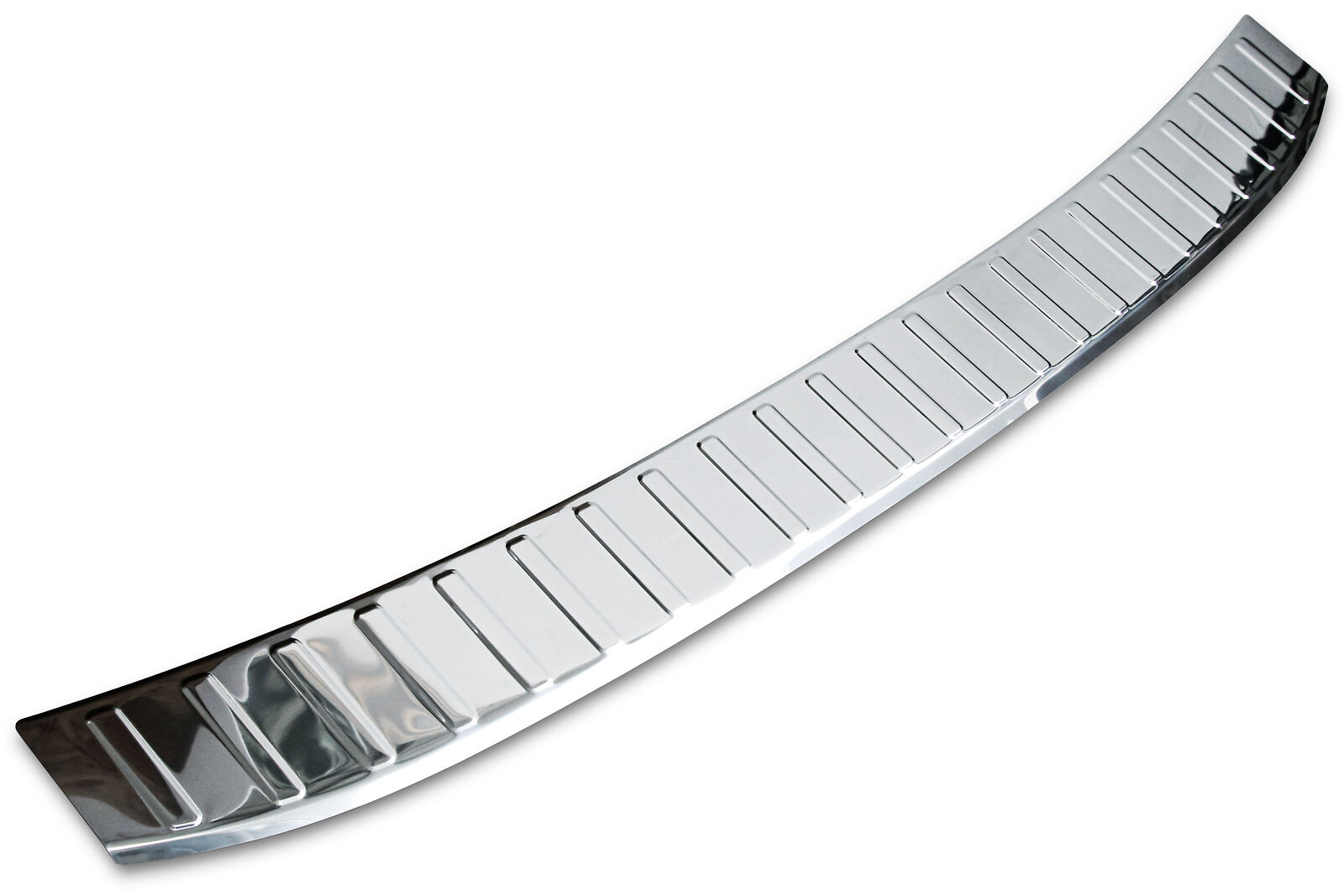 Edelstahl Ladekantenschutz Chrom Stoßstange Schutz Abdeckung mit Abkantung für Ford S-Max ab 2015-