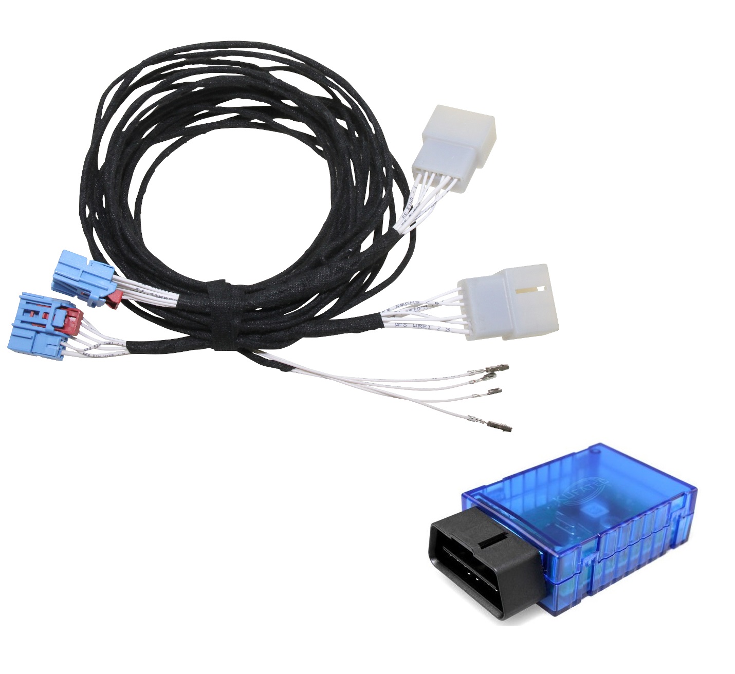 Original Kufatec Kabel Adapter LED Rückleuchten Heckleuchten + Codier Dongle für VW Caddy V SB ab 2020-