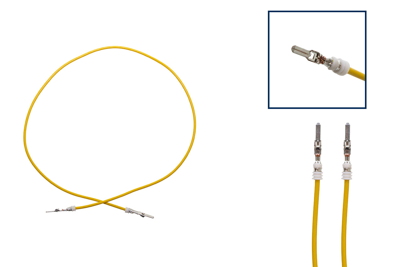 Original Kufatec Reparatur Kabel Litze Leitung / Einzelleitung Stiftkontakt 2,8 / wie OEM: 000979219E