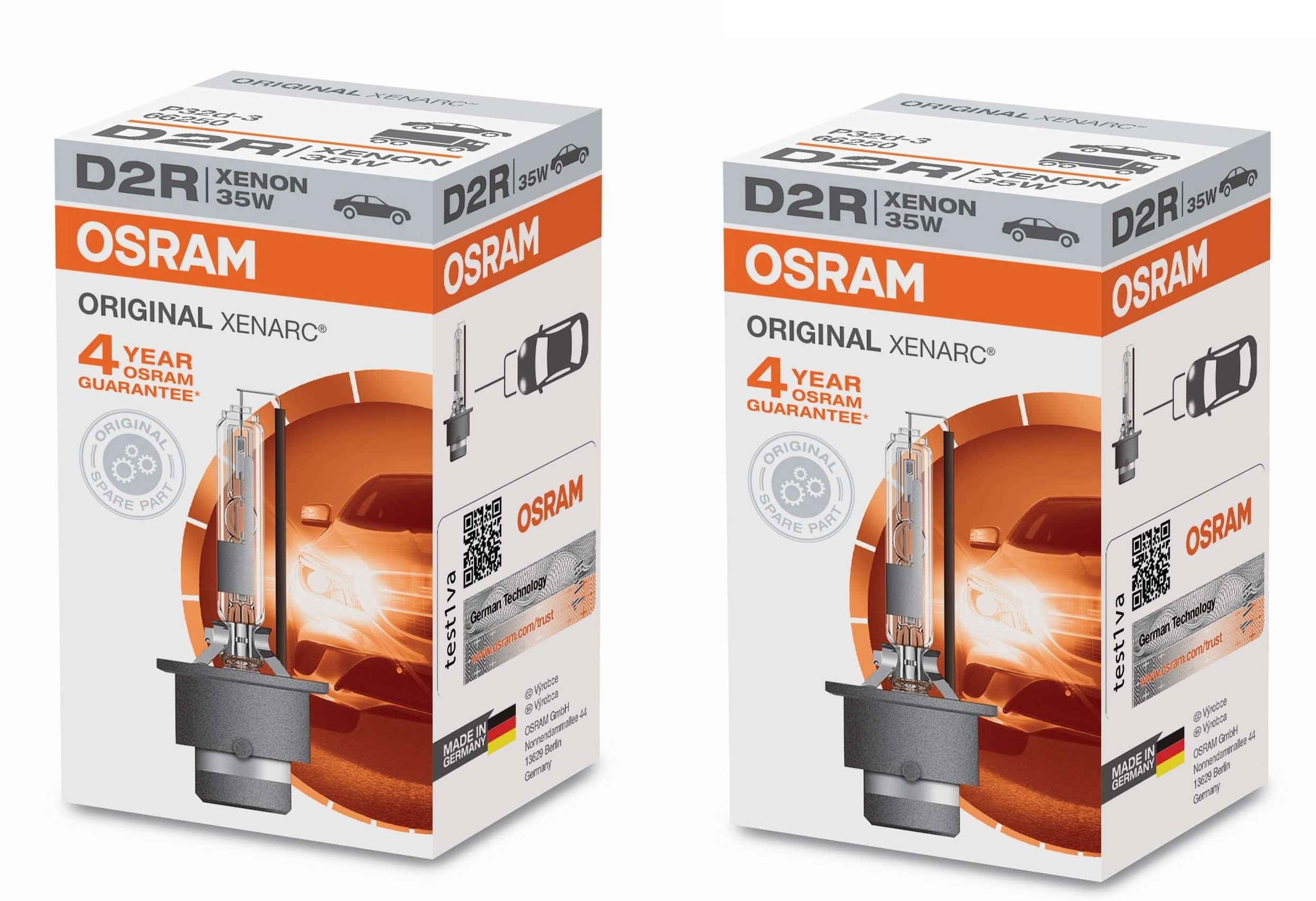 2x Original OSRAM Xenarc Classic D2R 35W Xenon Brenner Lampe Birne Scheinwerfer