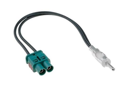 PKW Radio Antennen Adapter Doppel 2x FAKRA auf DIN ISO Stecker