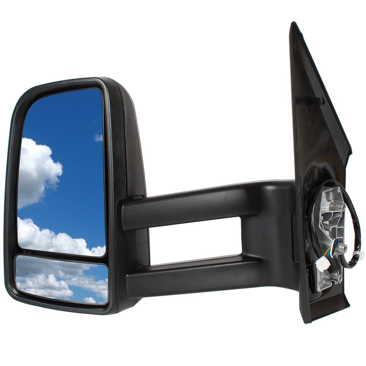 Aussenspiegel Spiegel elektrisch LINKS LANGER ARM 25cm für Mercedes Sprinter B907 B910 ab 2018-