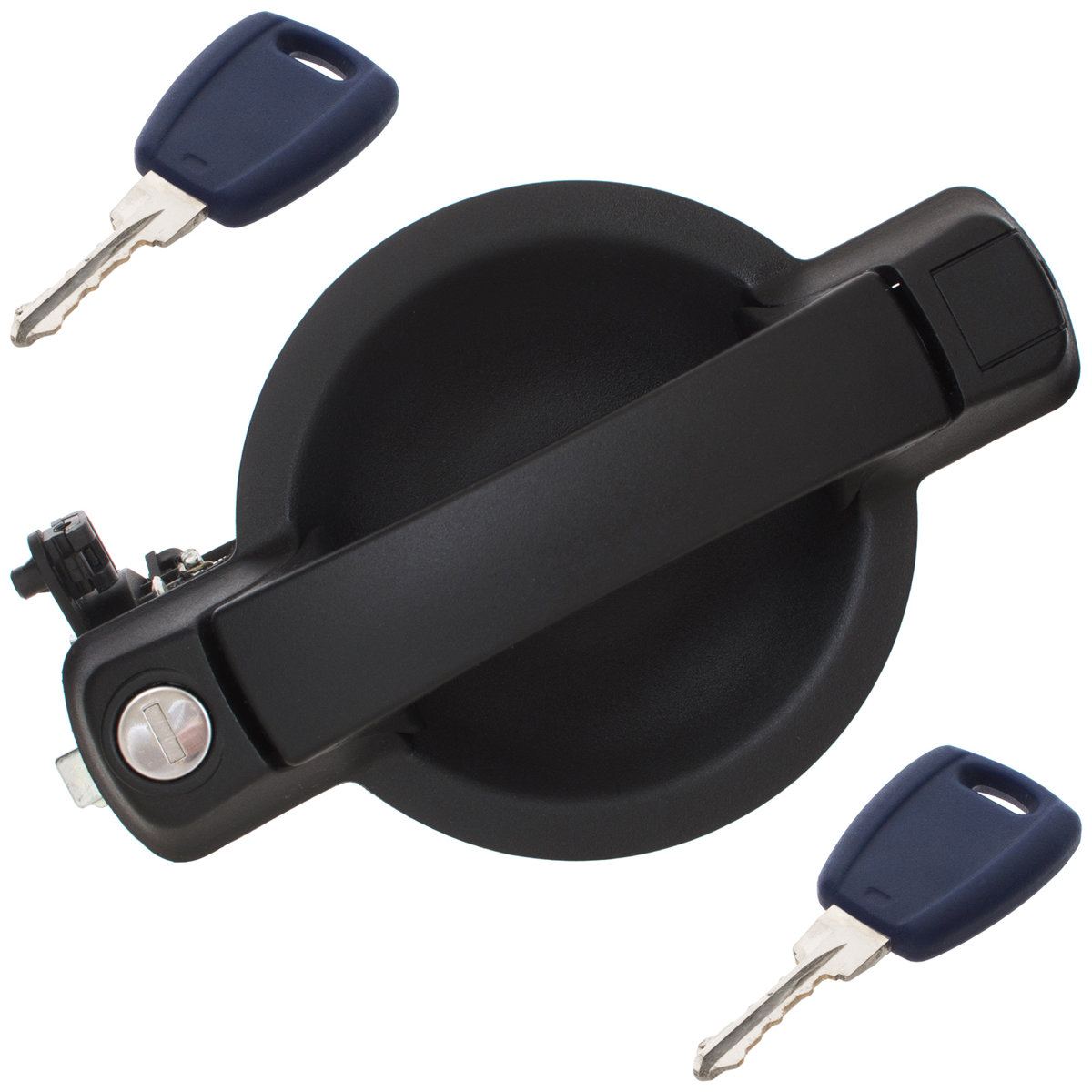 Türgriff Griff Schloss (Außen) HINTEN Hecktüre + 2x Schlüssel 735294349 735309963 735402299 für Fiat Doblo 2000-2009