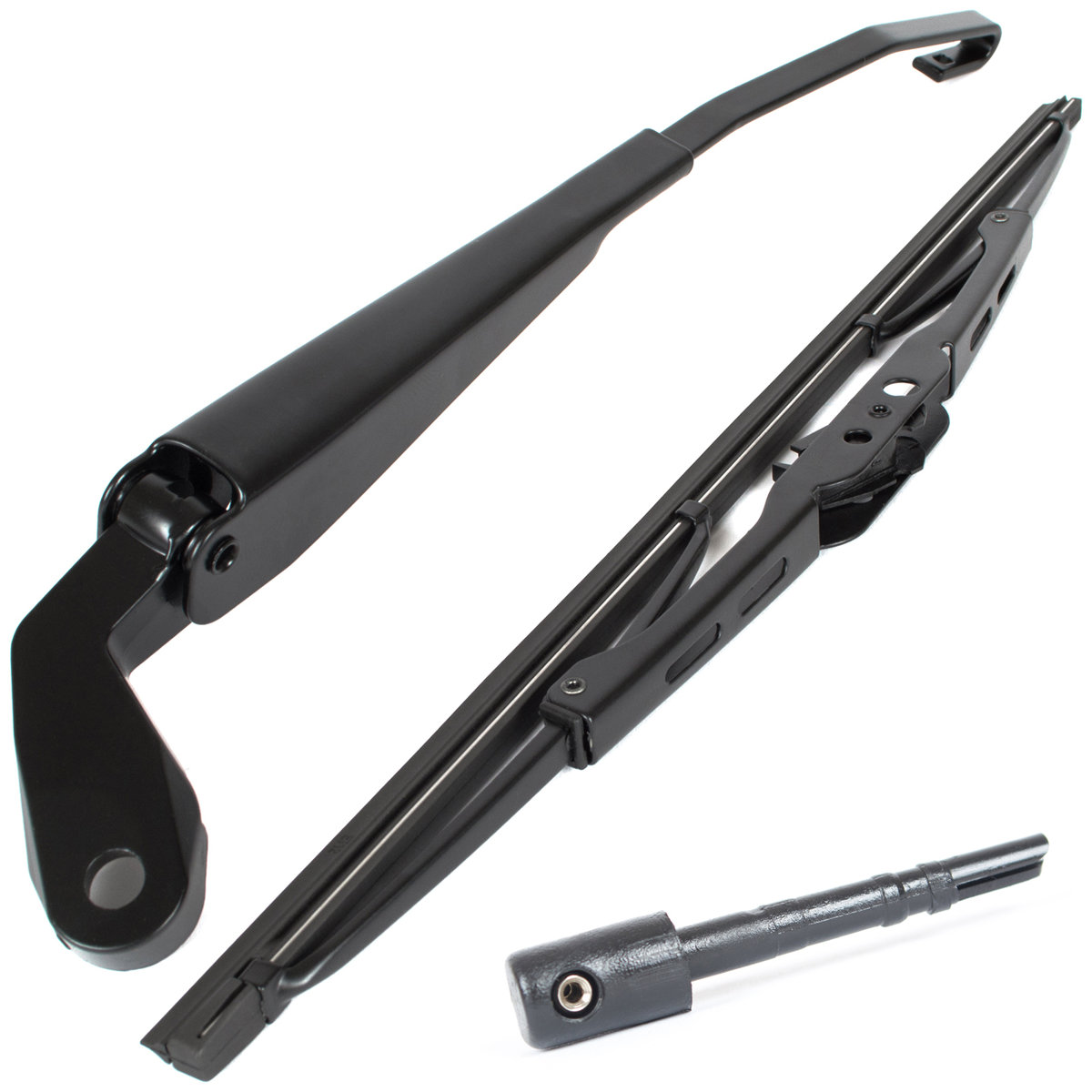 Scheibenwischer Heckwischer Wirscherarm Abdekkappe + Spritzdüse SET 1H6955707 3B9955985A für VW Golf 3 III ab 1991-1999