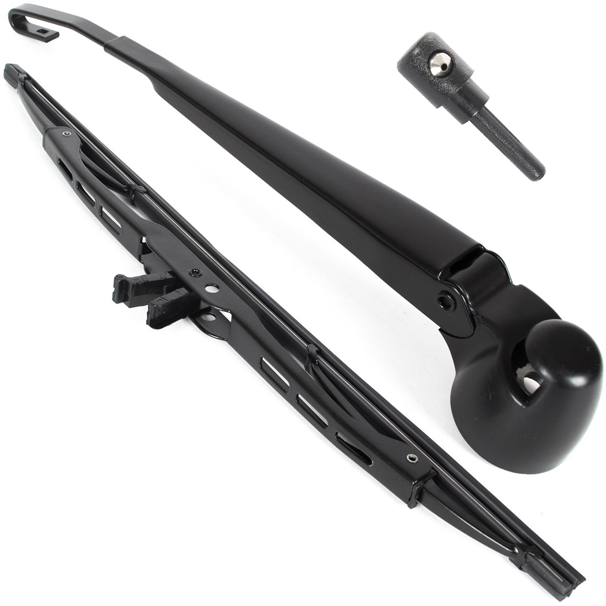 Scheibenwischer Heckwischer Wirscherarm Abdekkappe SET 1J6955427 1J9955707 1J6955435 3B9955985A für VW Passat B5 3B 3BG Variant 97-05 / Polo 9N 01-09