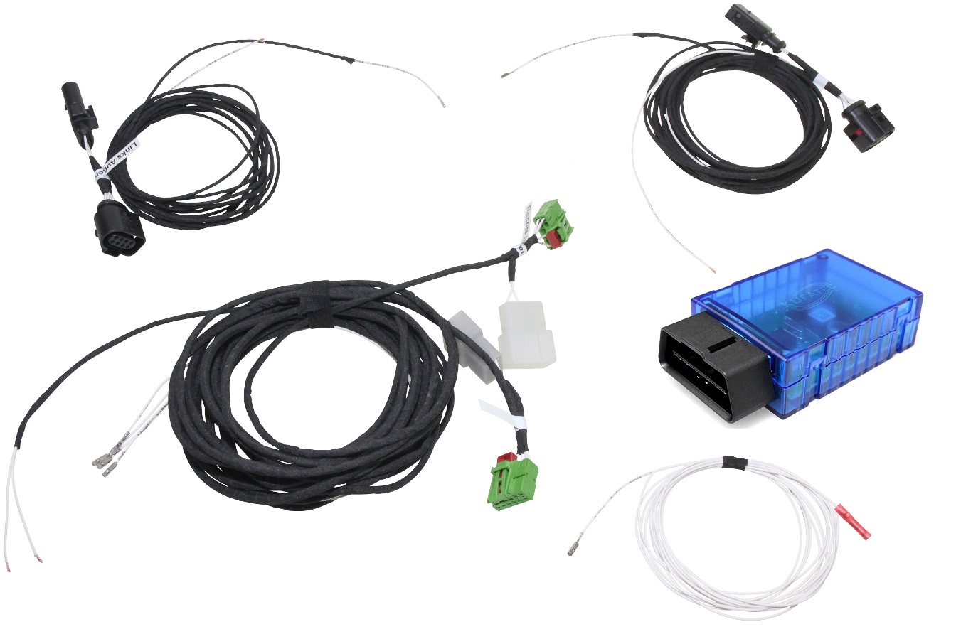 Original Kufatec Kabelbaum Kabel Adapter + Codier Dongle Nachrüstung LED Highline Rückleuchten für VW Golf 8 VIII Typ CD CG