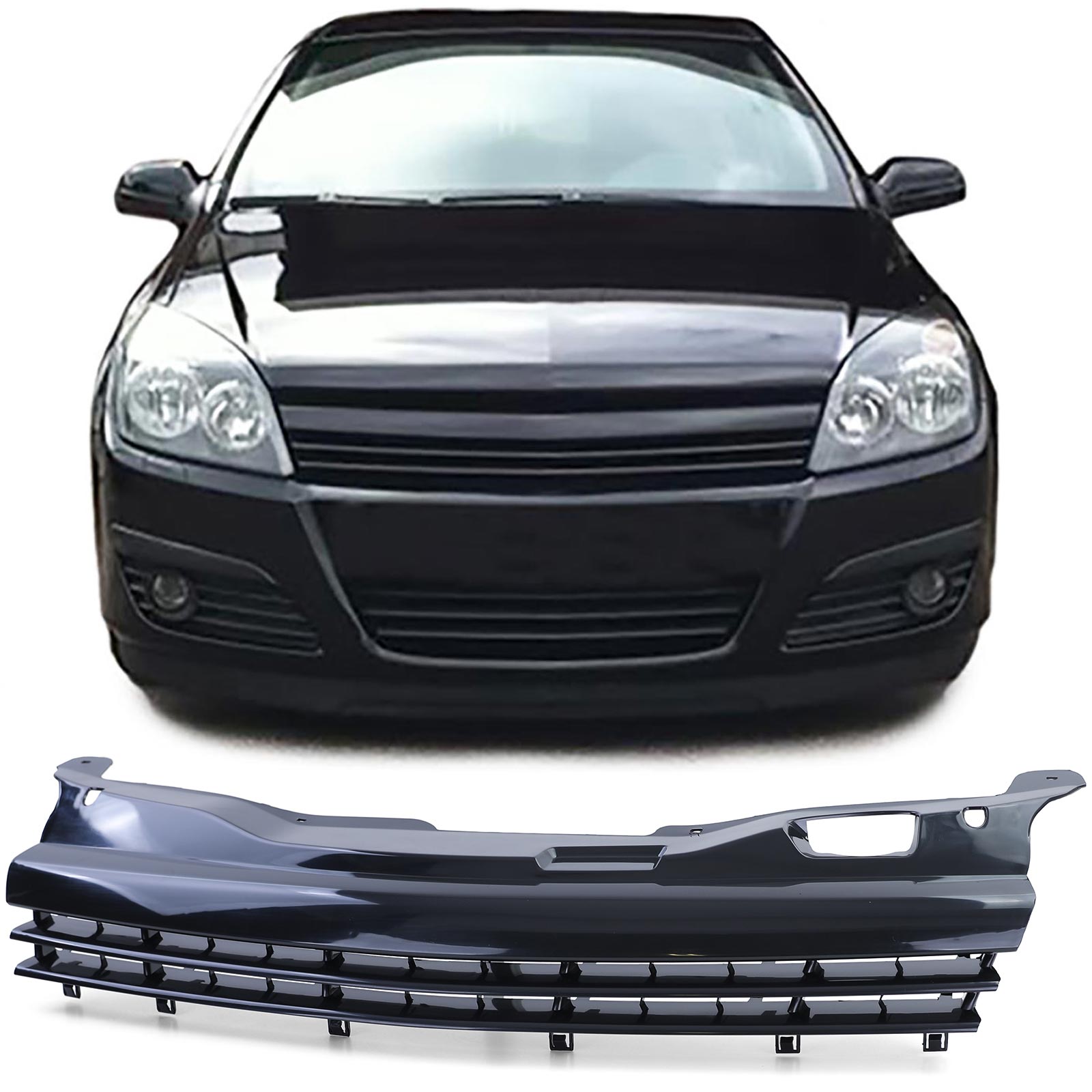 Kühlergrill Sportgrill Grill für Opel Astra H 04-06 Vorfacelift