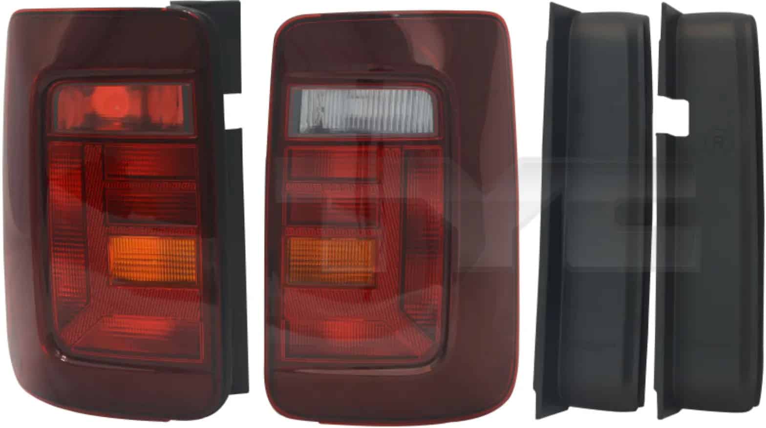 Rückleuchten Heckleuchten Dunkelrot Smoke LINKS + RECHTS für VW Caddy 4 IV SA ab 2015- mit Hecktüren