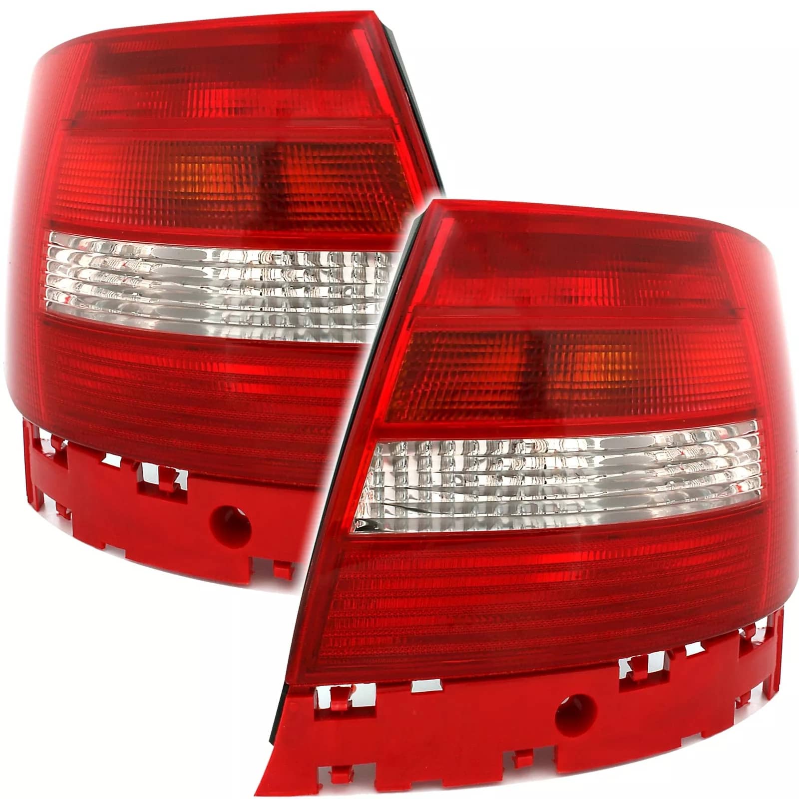 Rückleuchten Heckleuchten Rot / Weiss Facelift Optik LINKS + RECHTS für Audi A4 B5 Limo 1994-2000