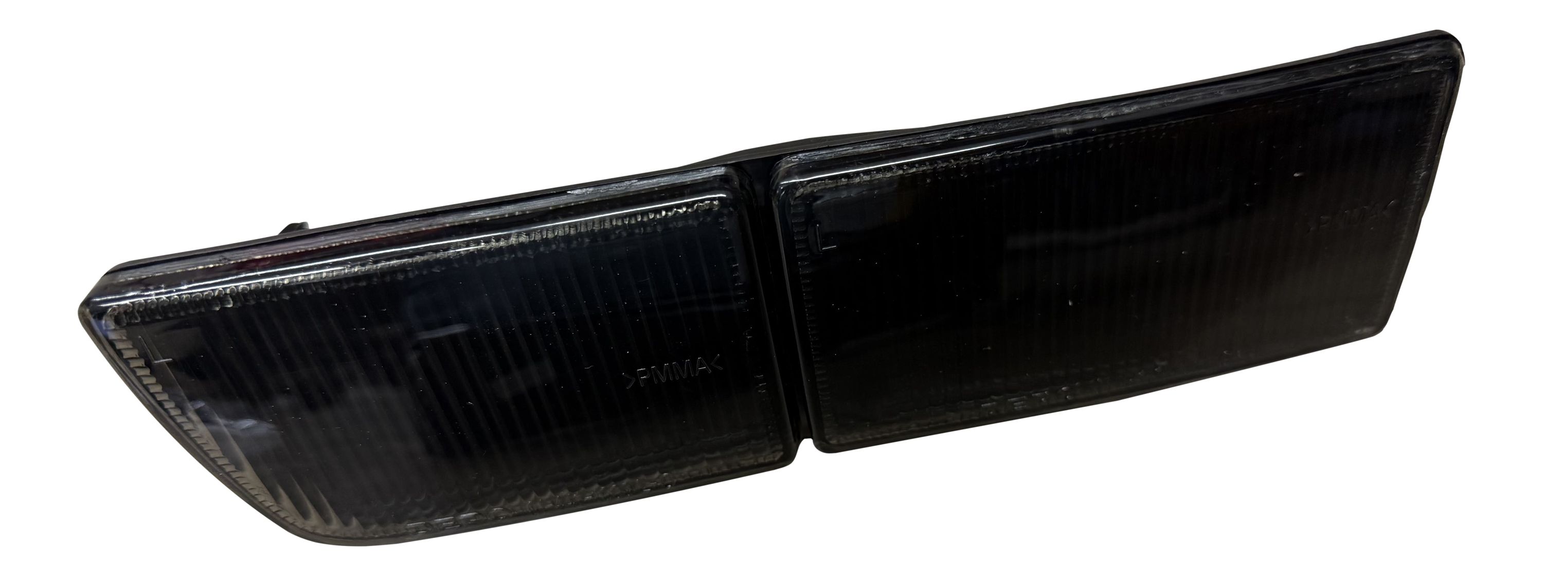 LINKS Lange Blende Doppelblende für Frontblinker Schwarz Smoke für VW Golf 3 III / Vento ab 1991-1999