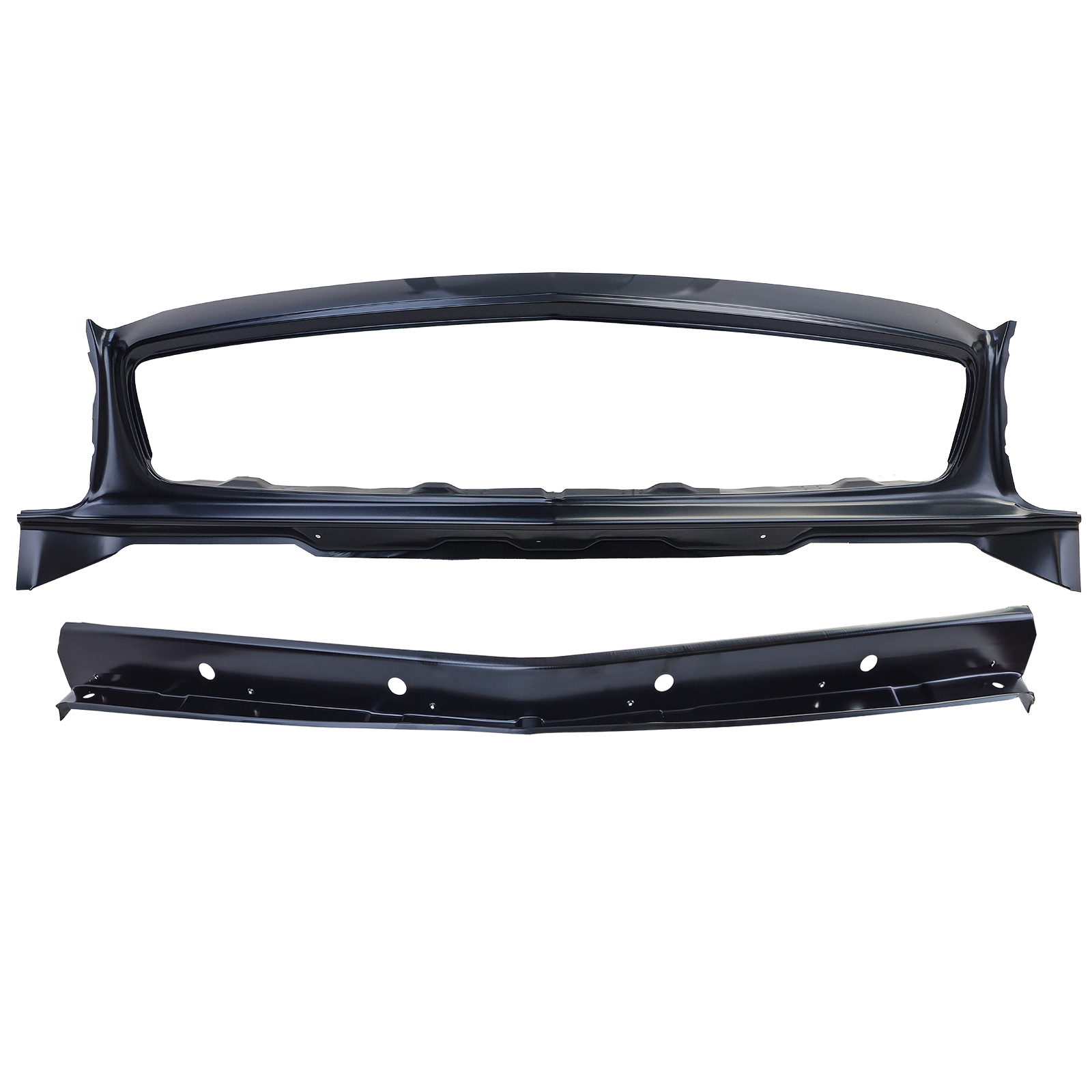 Frontblech mit Strebe für Kühlergrill 1136200025 / 1136260107 für Mercedes SL Pagode W113 ab 1963-1971