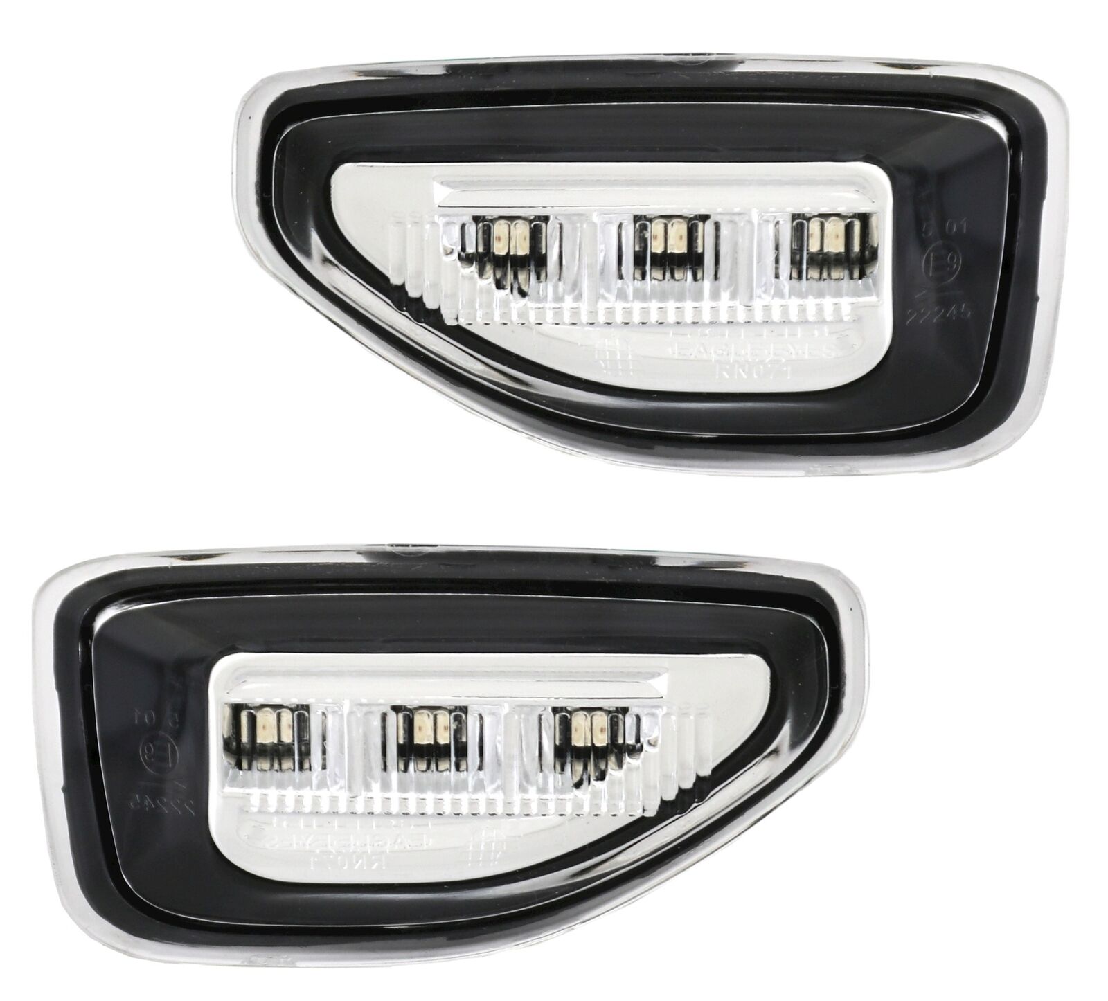 2x LED Seitenblinker Blinker Set Schwarz Chrom für Dacia Duster II ab 2018-