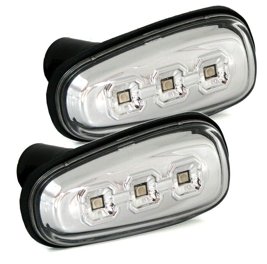 2x LED Seitenblinker Blinker Set Chrom für Opel Astra G / Zafira A