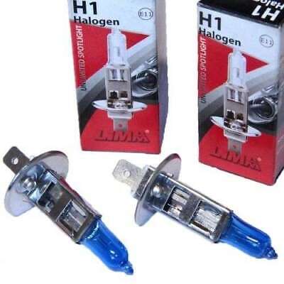 2x H1 / 70W 24V für LKW Truck Xenon Look Super White Birnen Lampen Blaues Glas E-Prüfzeichen