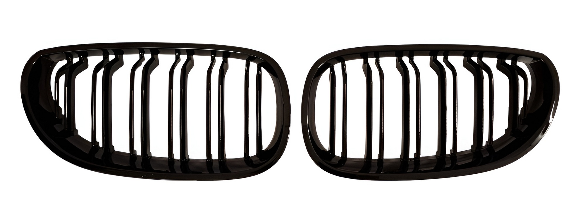 Kühlergrill Sportgrill Grill Gitter Schwarz Glanz DOPPELSTEG für BMW 5er E60 E61 ab 2003-2010