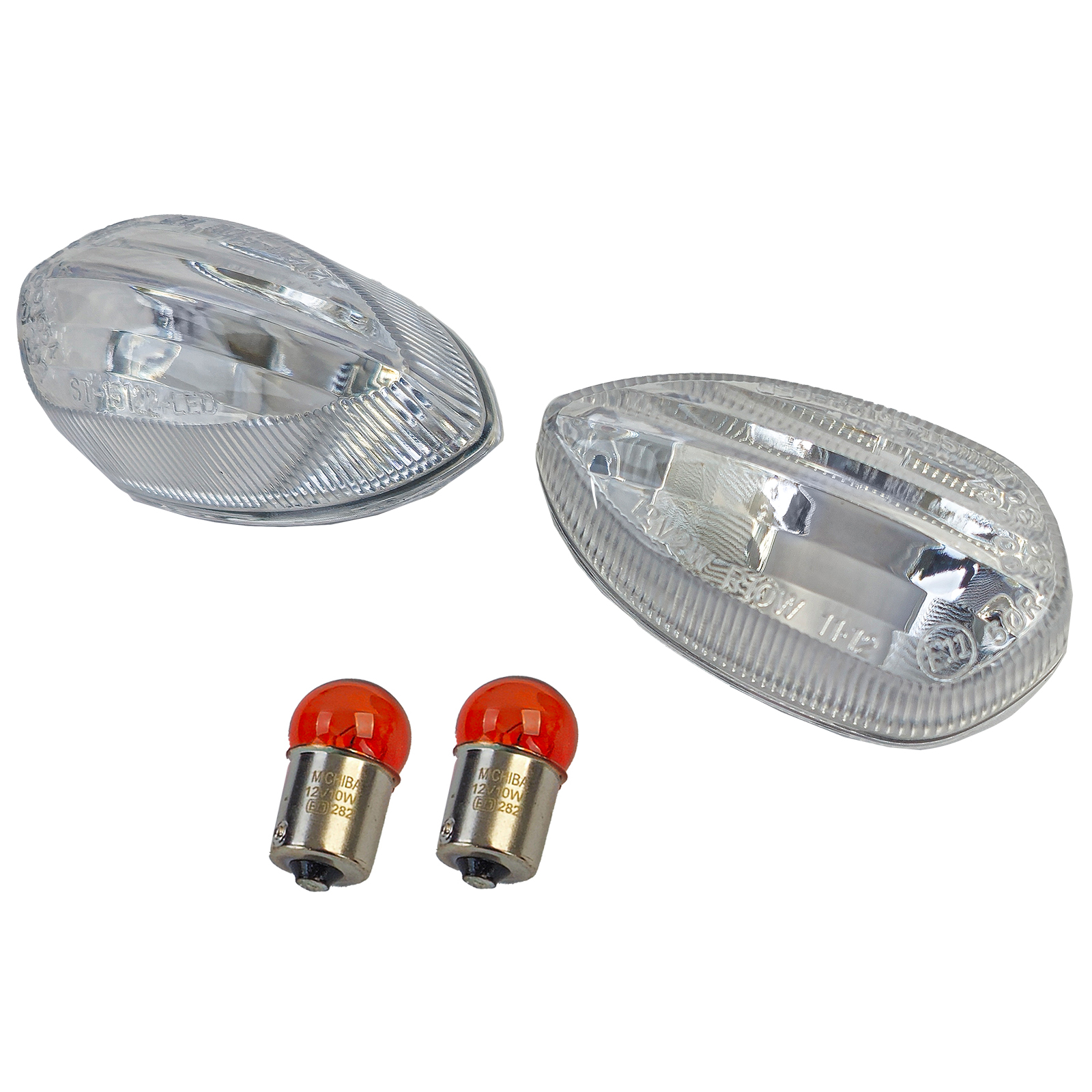 Motorrad Blinkergläser Blinker Klarglas für Yamaha TDM 900 ab 2002-2011