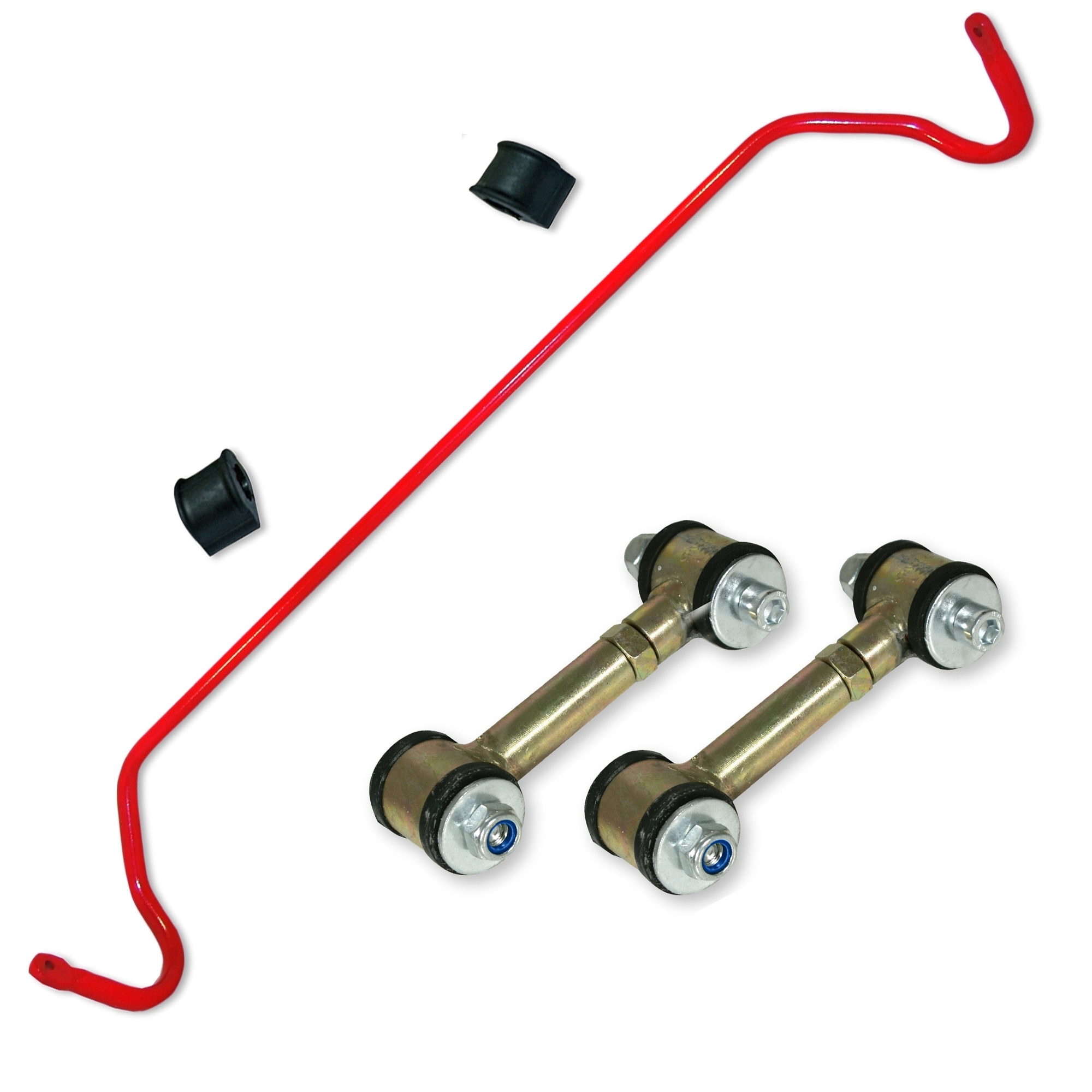 Stabilisator Stabi Stange + gekürzte Koppelstangen Sportfahrwerk Gewindefahrwerk für Seat Leon 1 1M Toledo / Skoda Octavia 1U