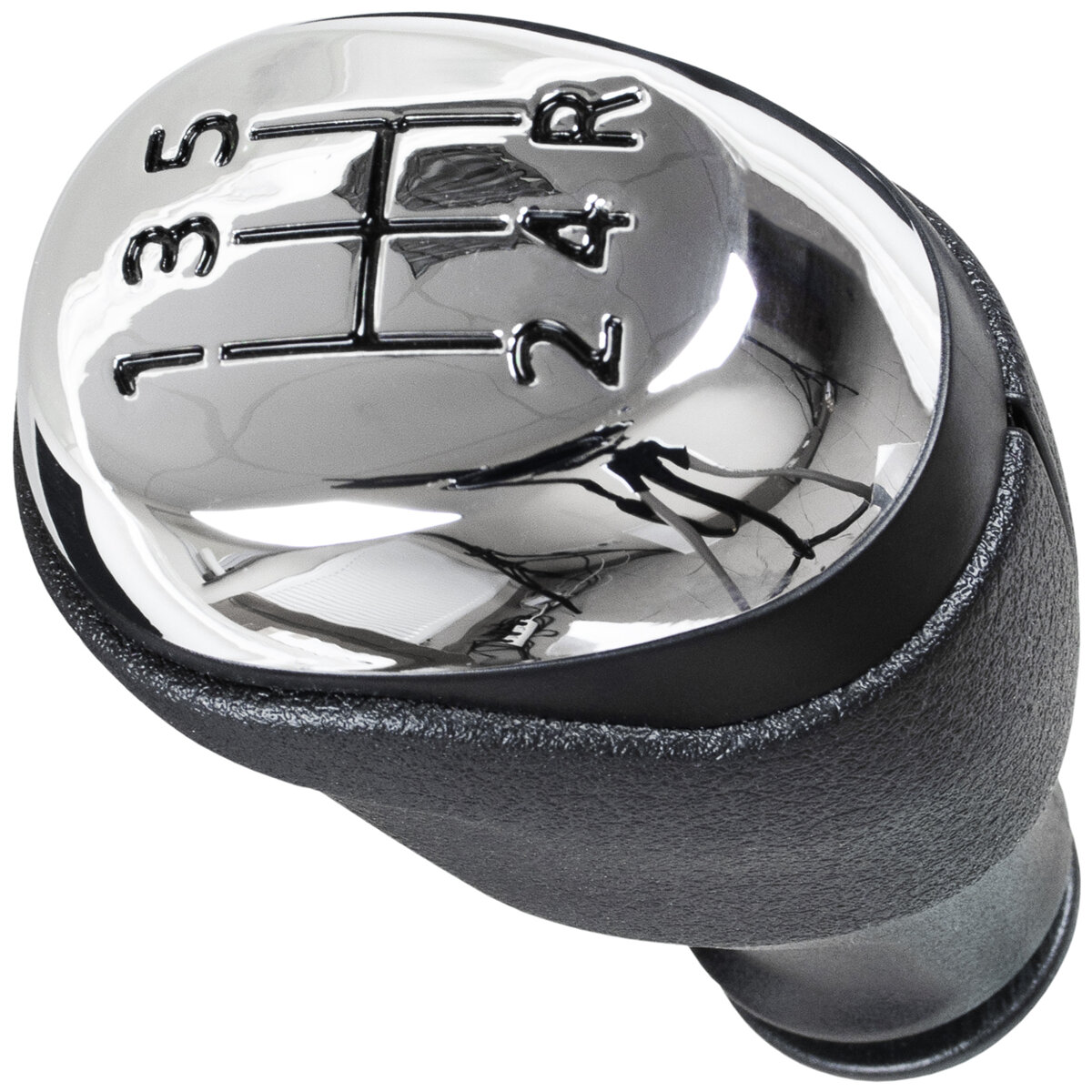 Schaltknauf Knauf 5-Gang Schwarz Chrom für Renault Clio IV ab 2012-2020