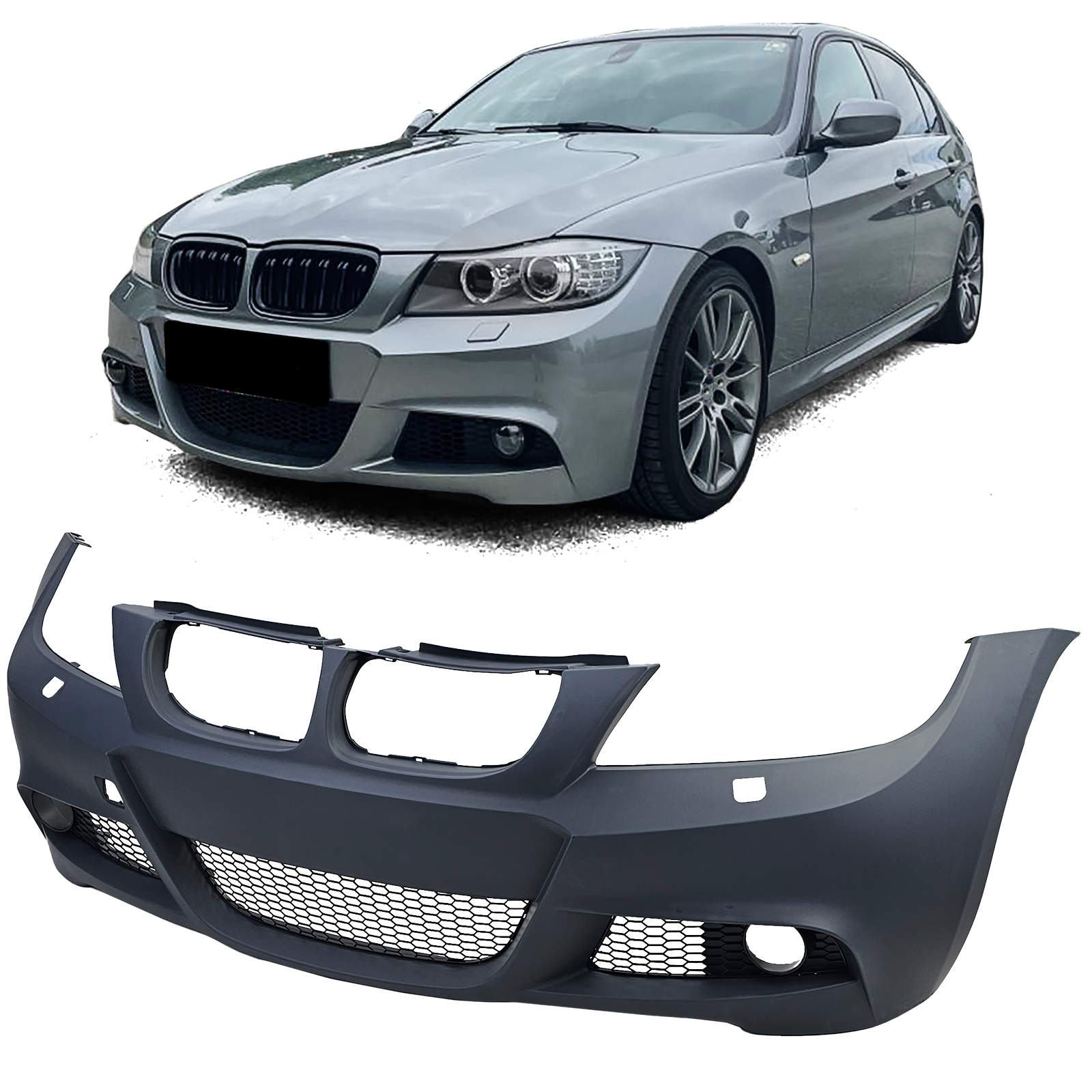 Sport Front Stoßstange + Gitter für BMW 3er E90 E91 2008-2013 LCI