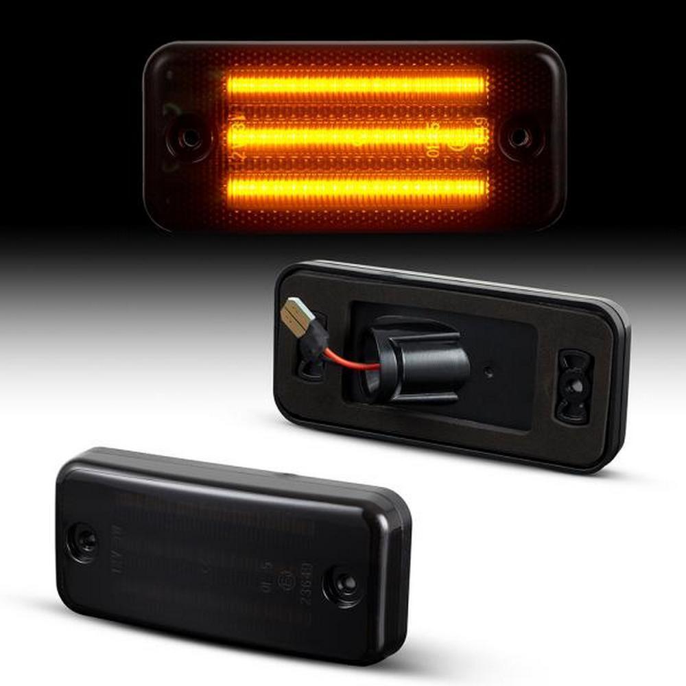2x LED Seitenmarkierungsleuchten Seitenmarkierungs Leuchten Seitenbegrenzungsleuchten Schwarz für Iveco Daily ab 1997-2019
