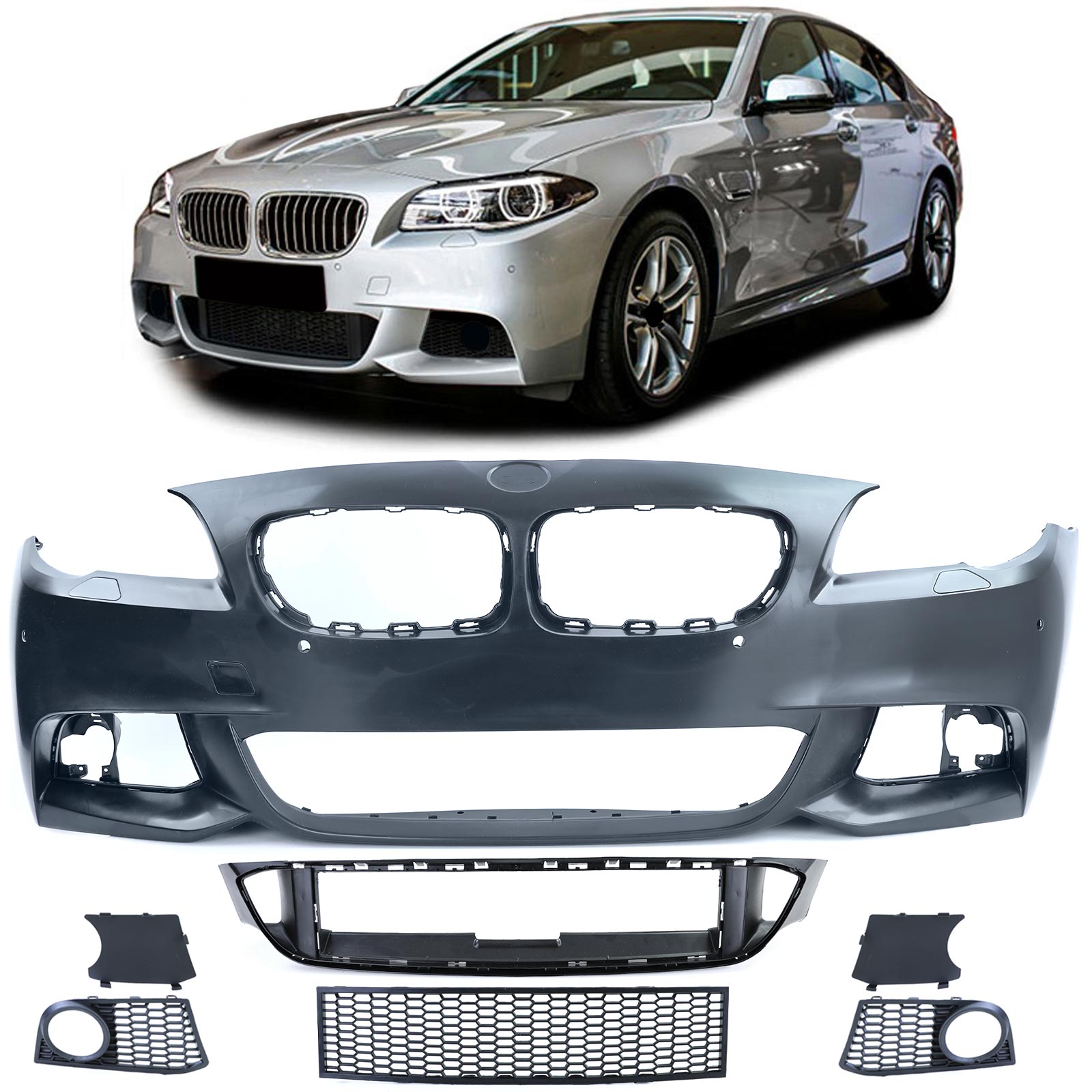 Front Stoßstange Sport Optik für BMW 5er Limousine Touring F10 F11 2010-2013