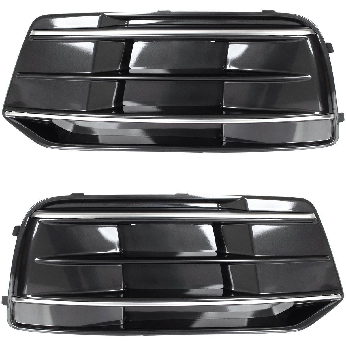 Stoßstangen Gitter LINKS RECHTS Streben Chrom Matt 80A807679 + 80A807680 für Audi Q5 FY 2016-2020