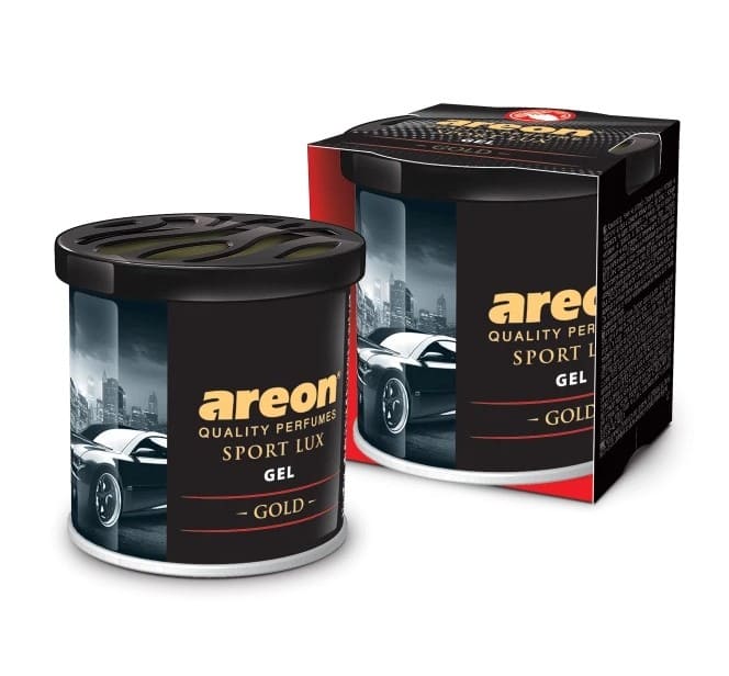 3x Original Areon Gel CAN Auto Duftdose Duftbaum Lufterfrischer + DECKEL LUX GOLD