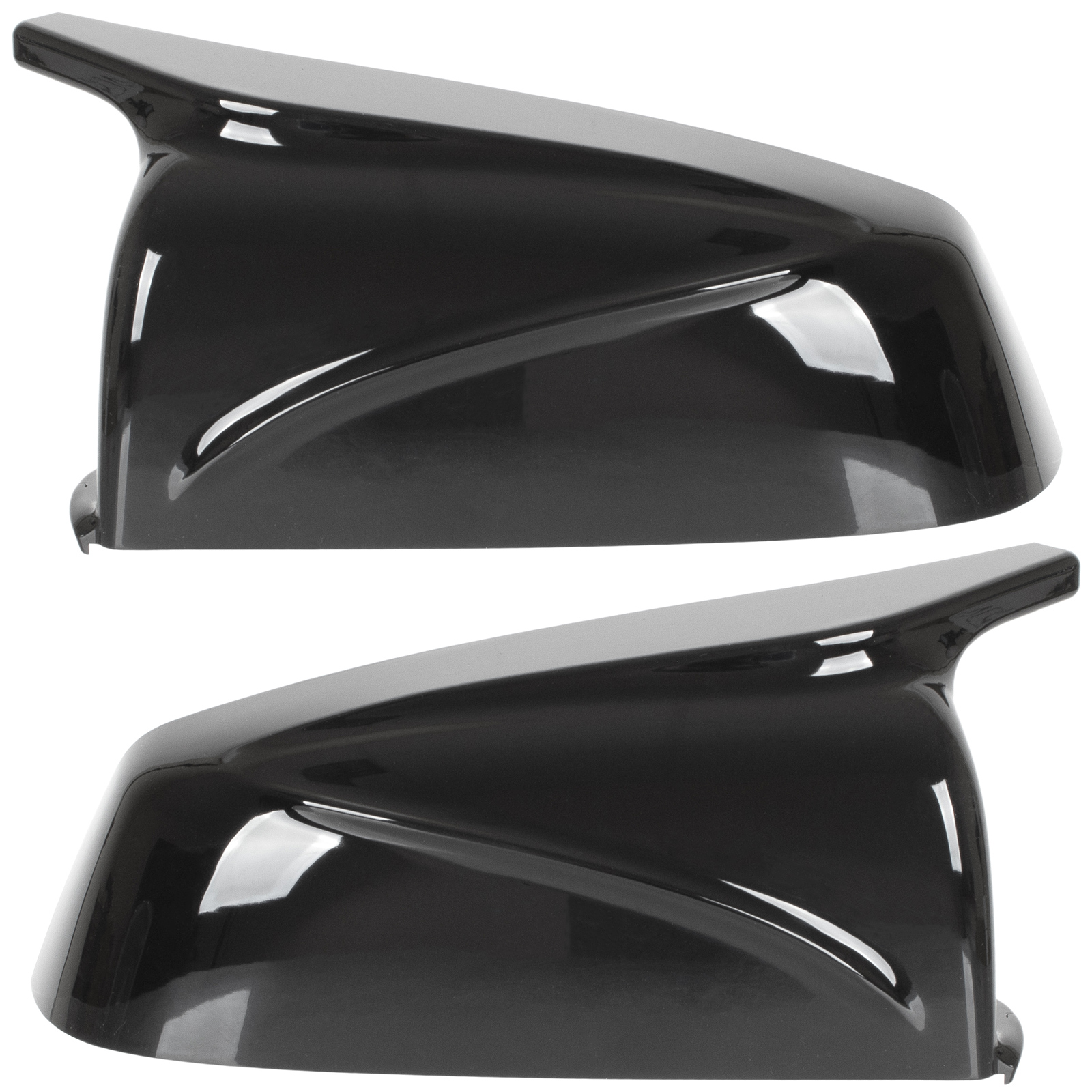 Spiegel Gehäuse SCHWARZ GLANZ LINKS + RECHTS komplette Gehäuse für BMW 5 E60 E61 2003-2008 / 6 E63 E64 2003-2008