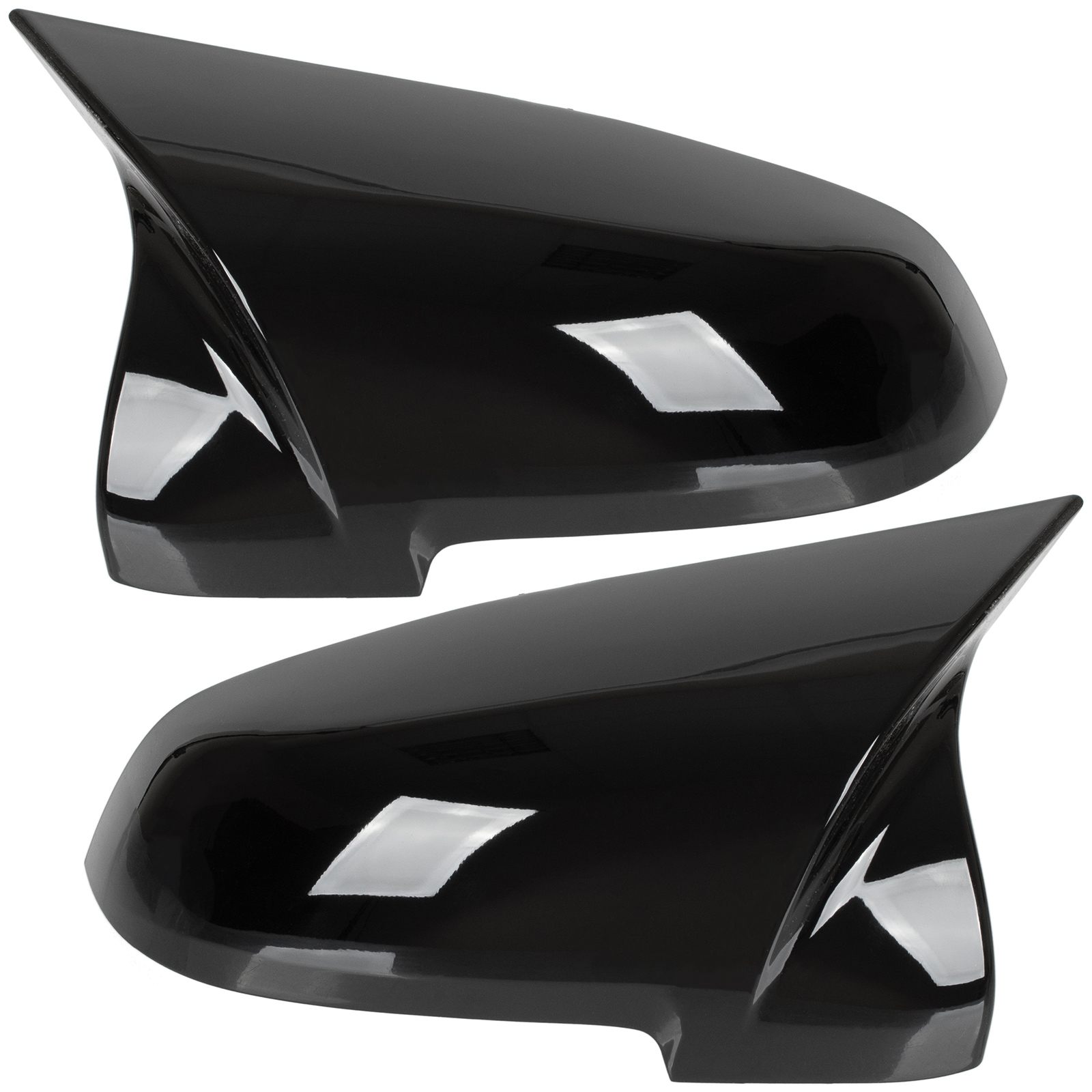 Spiegel Gehäuse SCHWARZ GLANZ LINKS + RECHTS komplette Gehäuse für BMW 5 F10 F11 2013-2017 LCI