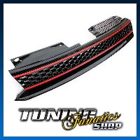 Kühlergrill Sportgrill Waaben Grill Gitter VW Golf GTI Look für VW Golf 6 VI GTI