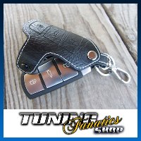 Schlüsseltasche Schlüssel Etui ECHT-LEDER Weiss für VW Passat 3C B6 B7