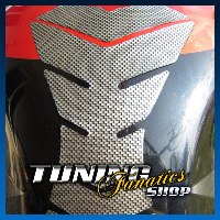 1x 3D Carbon Look Tank Pad Tankpad Tankschutz Schutz Tank für Motorrad V1